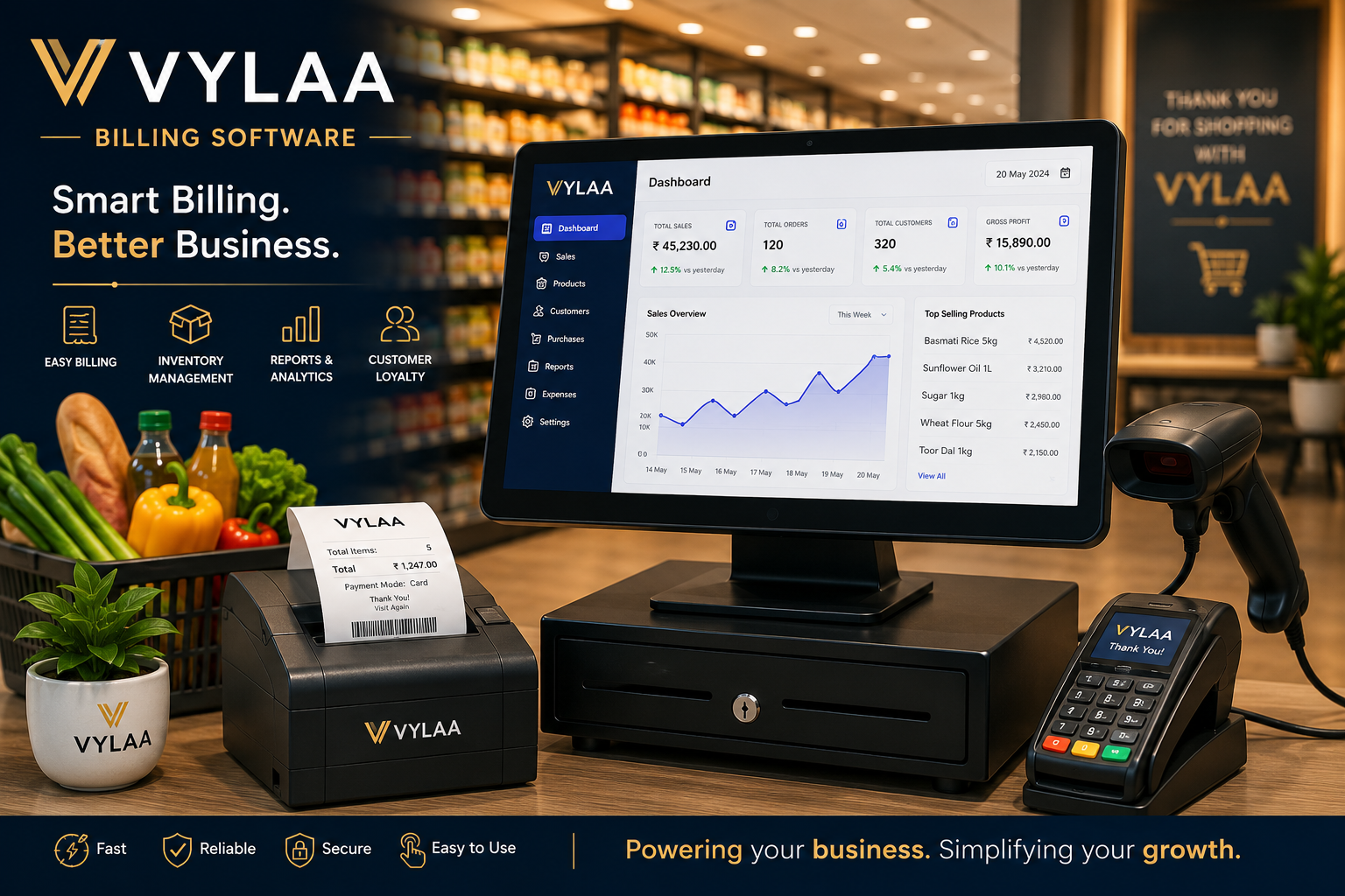Vylaa Billing Software placeholder