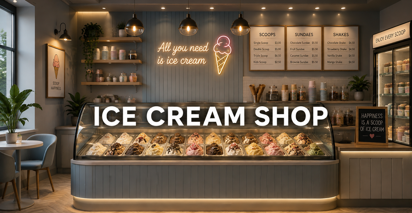Ice cream shop placeholder